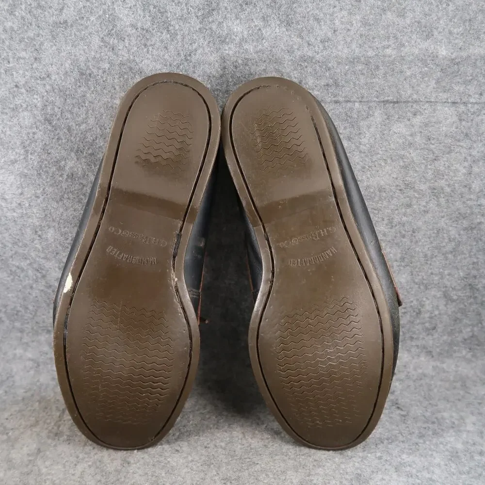 GH Bass & Co Boat Shoes Mens 10 Casual Leather Hampton Core Two Eye Moc Toe